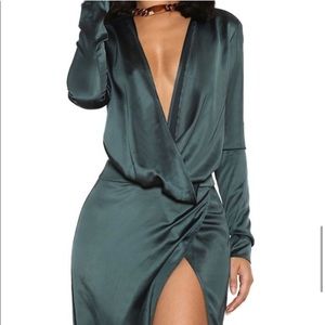 House of CB Serafino Green Maxi Dress